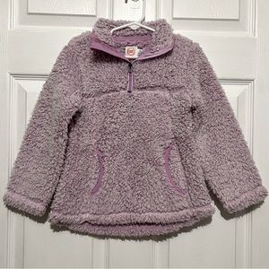 💗‎ Wonder Nation - Toddler Girls Fleece Teddy Zip Up Pullover